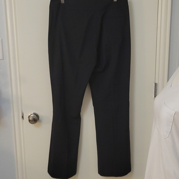 ANTONIO MELANI Trendy Pinstripe Regular Rise Wide Leg Academia Dress Pants - Picture 2 of 5